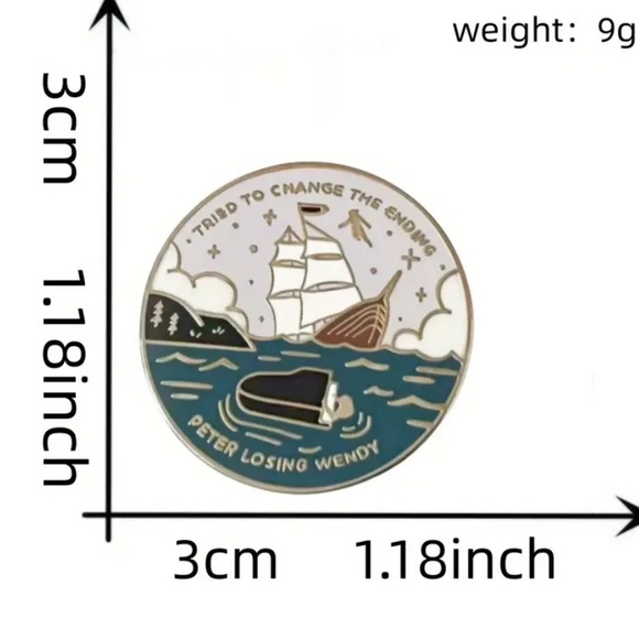 ‘CARDIGAN’ PETER LOSING WENDY TAYLOR SWIFT PIN - Picture 3 of 11